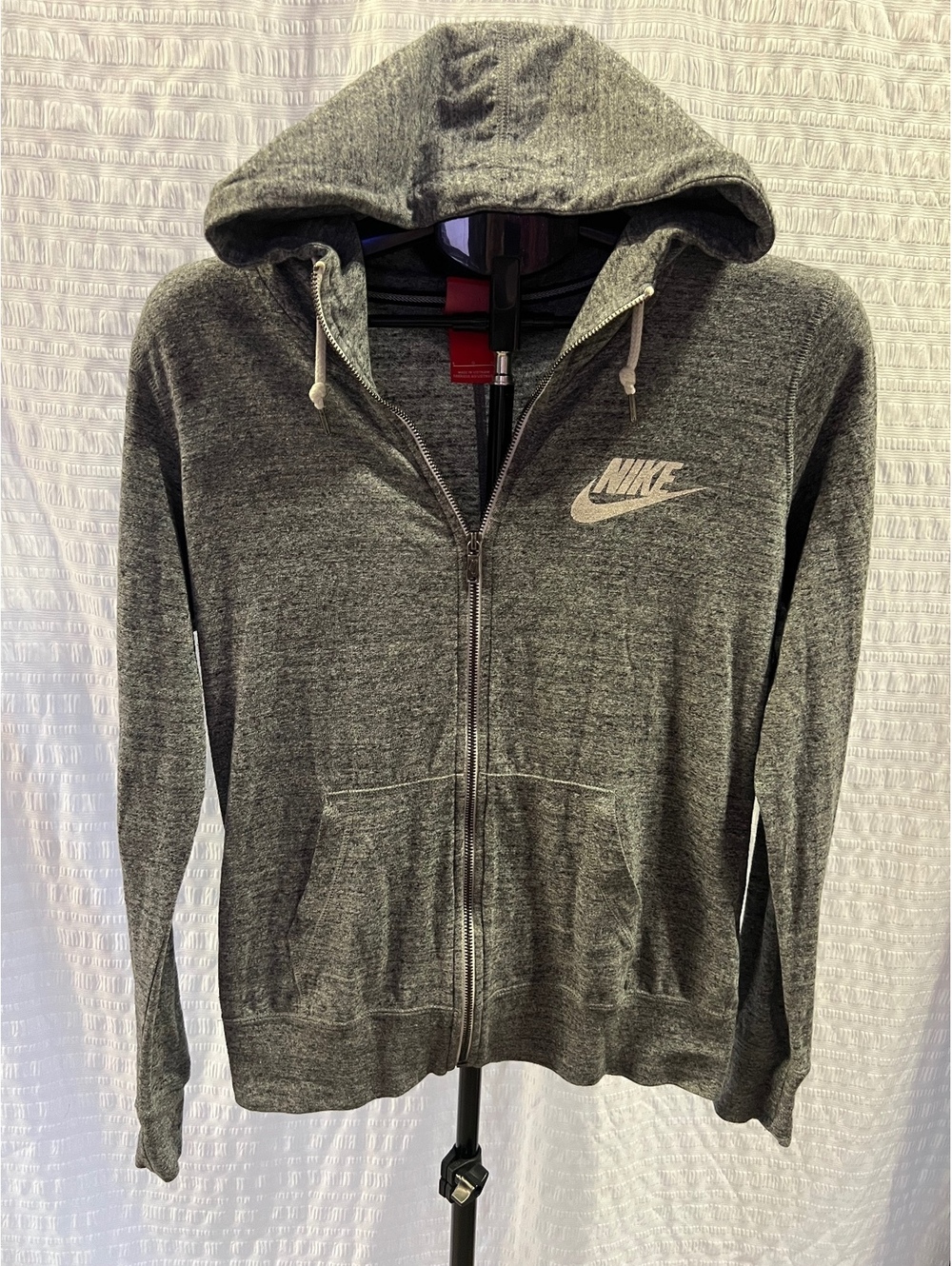 Nike Sz Lg Full Zip Lightweight Hooded Sweatshirt